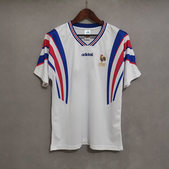 AAA Quality France 1996 EuroCup Away Soccer Jersey